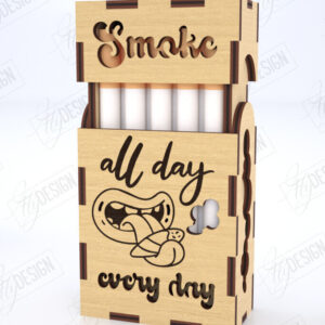 Intra απο ξύλο plywood 3mm-4mm πάχος - Κοπή Laser Box | Κουτί καπνού Δίασταση 20x20 cm INTRAFABR-120158964