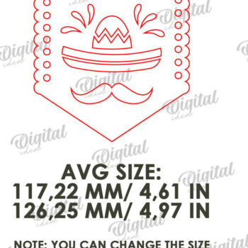 Intra απο ξύλο plywood Χρώμα wenge 3mm-4mm πάχος - Cinco De Mayo Banner Δίασταση 30x20 cm INTRAFABR-108841295 - Image 2