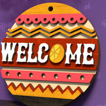 Intra απο ξύλο plywood Χρώμα wenge 3mm-4mm πάχος - Cinco De Mayo Στρογγυλή πινακίδα κοπής με λέιζερ Δίασταση 30x20 cm INTRAFABR-82063909 - Image 1