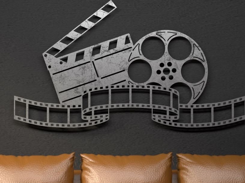 Intra απο ξύλο plywood  Χρώμα wenge 3mm-4mm πάχος - Cinema Wall Art Δίασταση 40x50 cm INTRAFABR-30220535