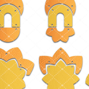 Intra απο ξύλο plywood  Χρώμα wenge 3mm-4mm πάχος - Σκουλαρίκι κύκλου , Πρότυπο σκουλαρικιών Δίασταση 3x3 cm INTRAFABR-98504862 - Image 1