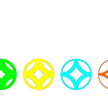 Intra απο ξύλο plywood  Χρώμα wenge 3mm-4mm πάχος - Κύκλος στολίδι ματιών Δίασταση 6x6 cm INTRAFABR-98627051 - Image 2