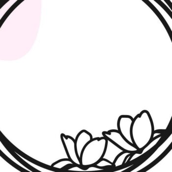 Intra απο ξύλο plywood  Χρώμα wenge 3mm-4mm πάχος - Circle Frame , Dudle Circle Frame Δίασταση 20x25 cm INTRAFABR-118542657 - Image 1