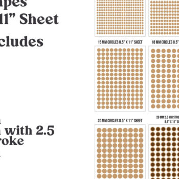 Intra απο ξύλο plywood  Χρώμα wenge 3mm-4mm πάχος - Χαλκομανίες Circle Template , 8 mm - 30 mm Δίασταση 7x9 cm INTRAFABR-96841257 - Image 1