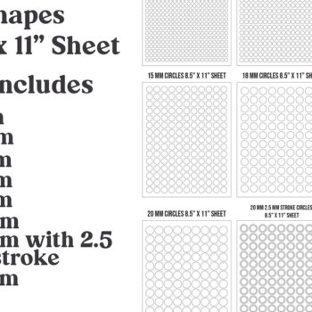 Intra απο ξύλο plywood  Χρώμα wenge 3mm-4mm πάχος - Χαλκομανίες Circle Template , 8 mm - 30 mm Δίασταση 7x9 cm INTRAFABR-96841257 - Image 2