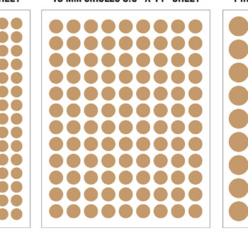 Intra απο ξύλο plywood  Χρώμα wenge 3mm-4mm πάχος - Χαλκομανίες Circle Template , 8 mm - 30 mm Δίασταση 7x9 cm INTRAFABR-96841257 - Image 4