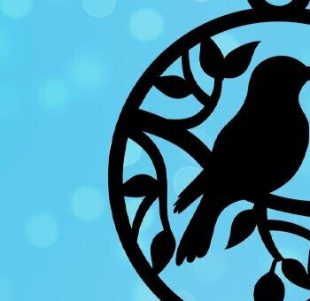 Intra απο ξύλο plywood Χρώμα wenge 3mm-4mm πάχος - Σκουλαρίκια κυκλικής σιλουέτας πουλιών Δίασταση 3x3 cm INTRAFABR-96841240 - Image 1