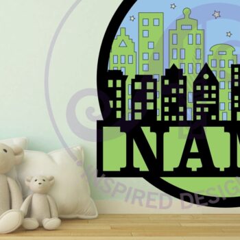 Intra απο ξύλο plywood  Χρώμα wenge 3mm-4mm πάχος - Πινακίδα ονόματος σκηνής πόλης Δίασταση 30x20 cm INTRAFABR-115402726 - Image 2