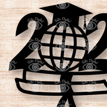 Intra απο ξύλο plywood Χρώμα wenge 3mm-4mm πάχος - Τάξη του 2024 Graduation Cake Design Δίασταση 30x20 cm INTRAFABR-120827189 - Image 2