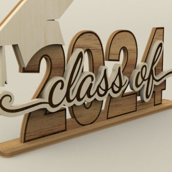 Intra απο ξύλο plywood Χρώμα wenge 3mm-4mm πάχος - Class of 2024, Graduation File Δίασταση 6x3 cm INTRAFABR-120827194 - Image 5