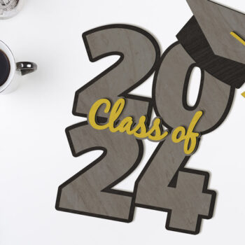 Intra απο ξύλο plywood Χρώμα wenge 3mm-4mm πάχος - Πρότυπο κοπής λέιζερ κατηγορίας 2024 Δίασταση 5x6 cm INTRAFABR-41119989 - Image 1