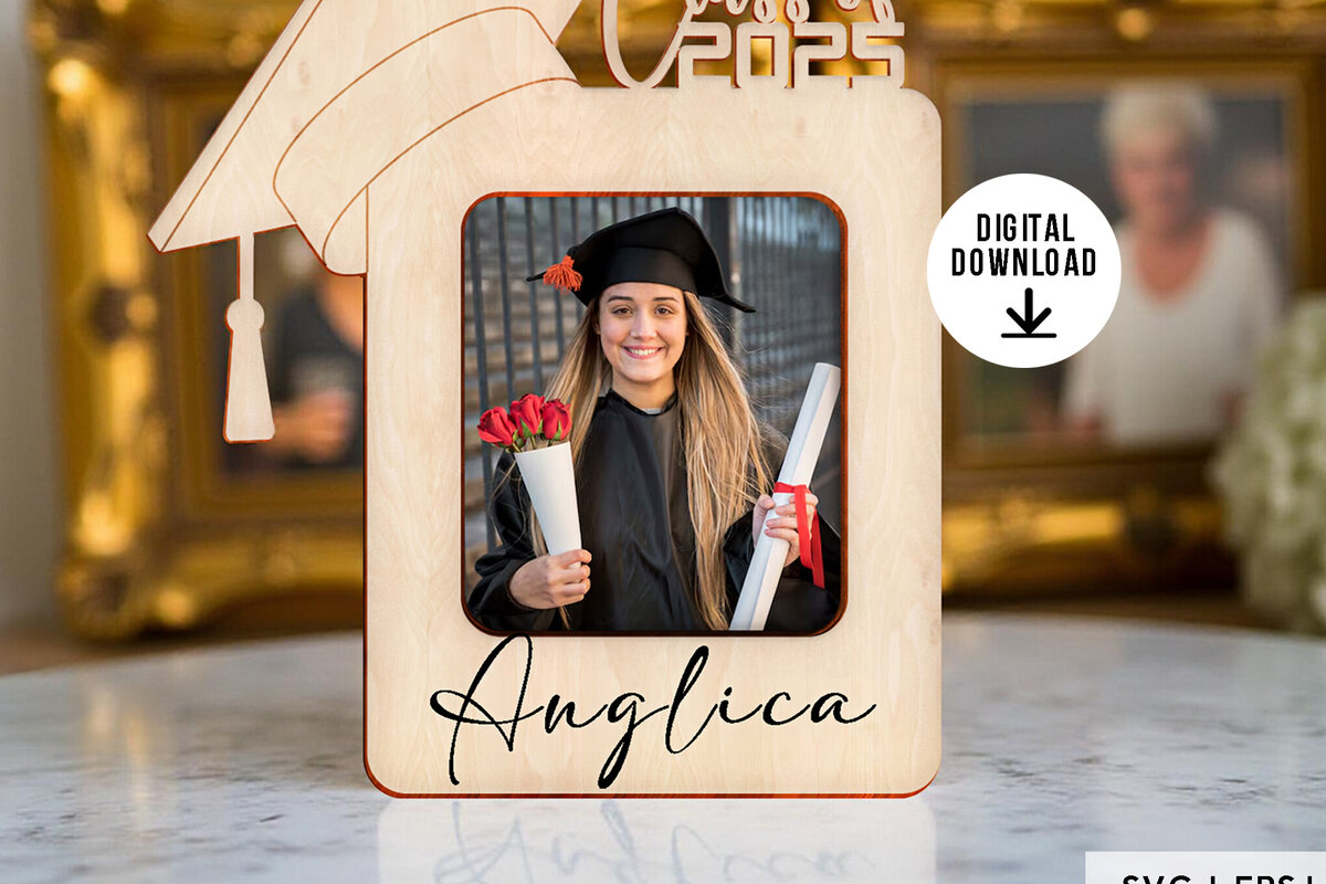 Intra απο ξύλο plywood  Χρώμα wenge 3mm-4mm πάχος - Class of 2025 Graduation Photo Frame Δίασταση 20x25 cm INTRAFABR-33977863