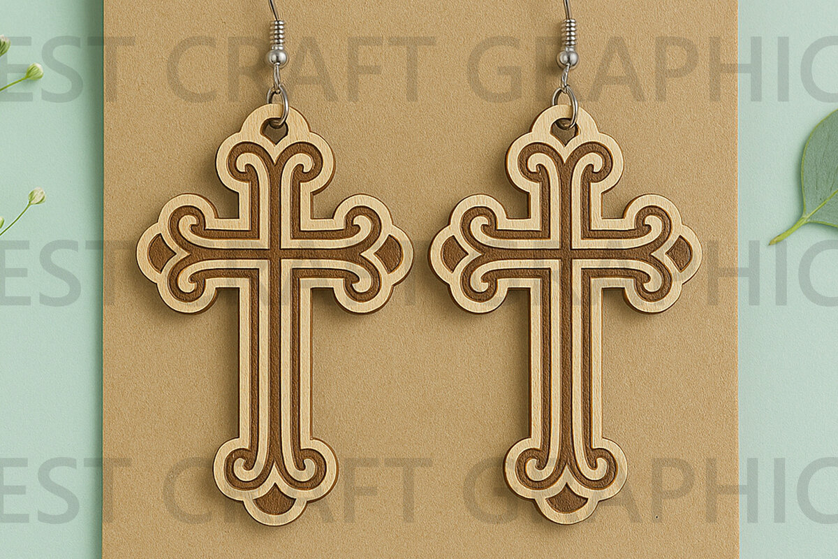 Intra απο ξύλο plywood  Χρώμα wenge 3mm-4mm πάχος - Κλασικά σκουλαρίκια με θηλιά Δίασταση 3x3 cm INTRAFABR-120434541