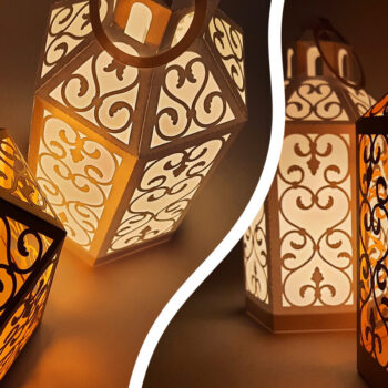 Intra απο ξύλο plywood  Χρώμα wenge 3mm-4mm πάχος - Κλασικό χάρτινο φανάρι Cut Δίασταση 20x20 cm INTRAFABR-31550430 - Image 2