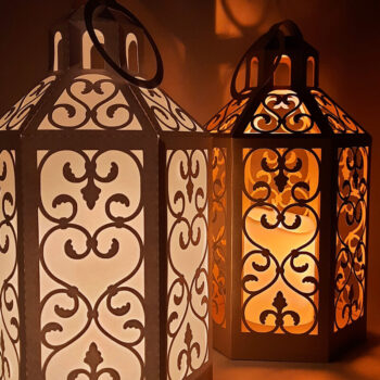 Intra απο ξύλο plywood  Χρώμα wenge 3mm-4mm πάχος - Κλασικό χάρτινο φανάρι Cut Δίασταση 20x20 cm INTRAFABR-31550430 - Image 7