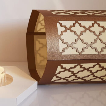 Intra απο ξύλο plywood  Χρώμα wenge 3mm-4mm πάχος - Κλασικό χάρτινο φανάρι για Cricut Δίασταση 20x20 cm INTRAFABR-38257704 - Image 6