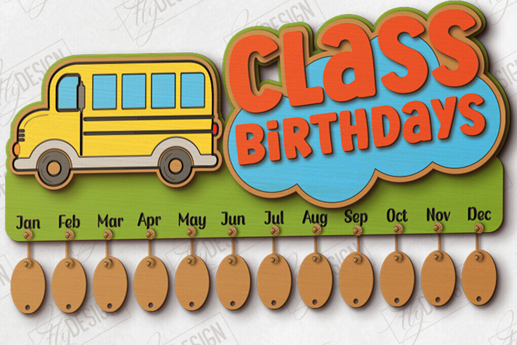 Intra απο ξύλο plywood  Χρώμα wenge 3mm-4mm πάχος - Γενέθλια στην τάξη | Πίνακας γενεθλίων |CNC Δίασταση 40x50 cm INTRAFABR-101004903