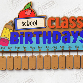 Intra απο ξύλο plywood Χρώμα wenge 3mm-4mm πάχος - Γενέθλια στην τάξη | Πίνακας γενεθλίων |CNC Δίασταση 40x50 cm INTRAFABR-31540930 - Image 1