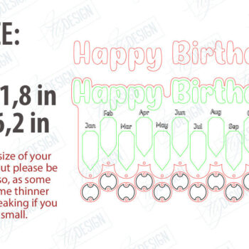 Intra απο ξύλο plywood  Χρώμα wenge 3mm-4mm πάχος - Πακέτο γενεθλίων στην τάξη|Πίνακας γενεθλίων Δίασταση 40x50 cm INTRAFABR-101809436 - Image 2