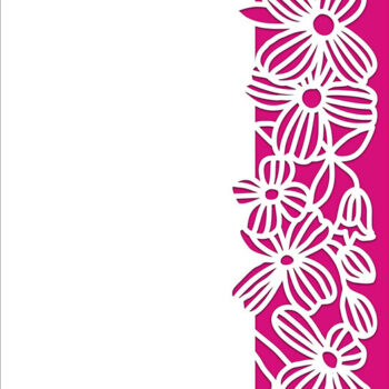 Intra απο ξύλο plywood  Χρώμα wenge 3mm-4mm πάχος - Χαιρετισμός Clematis Floral Lace Edgeed Δίασταση 7x5 cm INTRAFABR-107978209 - Image 1