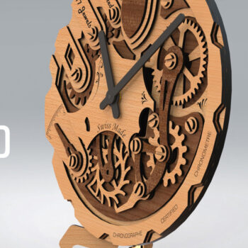 Intra απο ξύλο plywood  Χρώμα wenge 3mm-4mm πάχος - Αρχεία ρολογιού για κόφτες λέιζερ Δίασταση 20x20 cm INTRAFABR-119607102 - Image 7