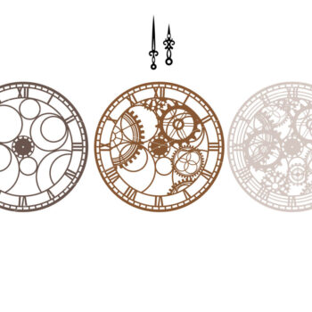 Intra απο ξύλο plywood Χρώμα wenge 3mm-4mm πάχος - Ρολόι Πολυστρωματικά Αρχεία Αποκοπής με Λέιζερ Δίασταση 8x15 cm INTRAFABR-61208721 - Image 5