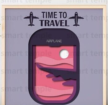 Intra απο ξύλο plywood  Χρώμα wenge 3mm-4mm πάχος - Σύννεφα 3d Light Box, Αρχεία αεροπλάνου Δίασταση 30x20 cm INTRAFABR-97657388 - Image 1