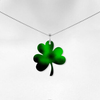 Intra απο ξύλο plywood Χρώμα wenge 3mm-4mm πάχος - Σκουλαρίκια τριφύλλι, ημέρα του Αγίου Πατρικίου Δίασταση 3x3 cm INTRAFABR-97657188 - Image 2