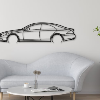 Intra απο ξύλο plywood  Χρώμα wenge 3mm-4mm πάχος - CLS C219 Car Silhouette Δίασταση 20x20 cm INTRAFABR-92539615 - Image 1