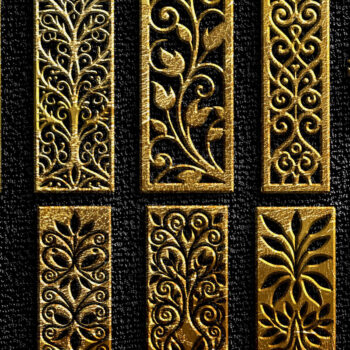 Intra απο ξύλο plywood Χρώμα wenge 3mm-4mm πάχος - Σχέδια έτοιμα κομμένα με CNC Δίασταση 3x3 cm INTRAFABR-98477838 - Image 1