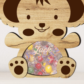 Intra απο ξύλο plywood Χρώμα wenge 3mm-4mm πάχος - Διακοσμητικό πασχαλινό μπομπονιέρα Coala Δίασταση 6x8 cm INTRAFABR-98477554 - Image 1