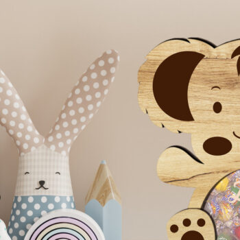 Intra απο ξύλο plywood Χρώμα wenge 3mm-4mm πάχος - Διακοσμητικό πασχαλινό μπομπονιέρα Coala Δίασταση 6x8 cm INTRAFABR-98477554 - Image 2