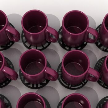 Intra απο ξύλο plywood Χρώμα wenge 3mm-4mm πάχος - Coaster Bundle, Round Costers Laser Δίασταση 30x20 cm INTRAFABR-98477624 - Image 1