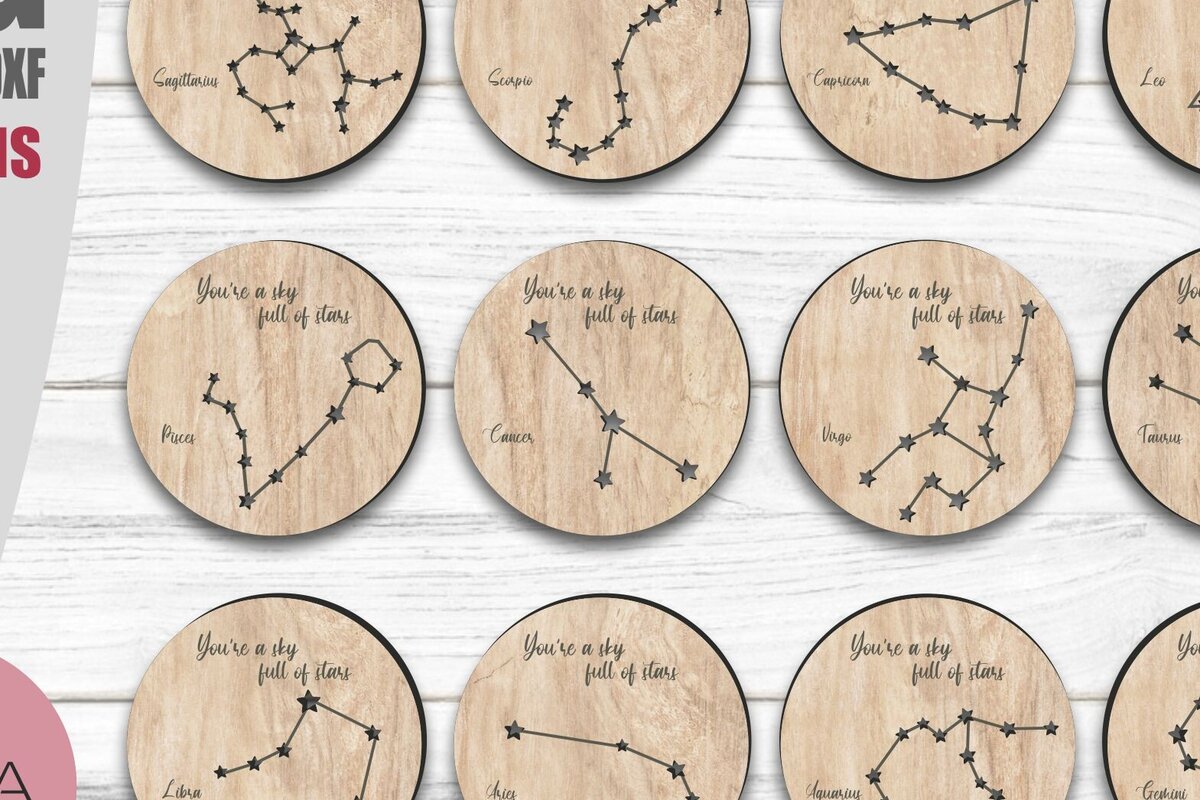 Intra απο ξύλο plywood  Χρώμα wenge 3mm-4mm πάχος - Coaster Bundle Day Valentine , Laser Δίασταση 20x20 cm INTRAFABR-98477655