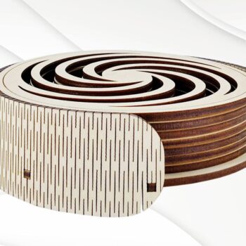 Intra απο ξύλο plywood  Χρώμα wenge 3mm-4mm πάχος - Θήκη σουβέρ με Hot Stand Δίασταση 30x20 cm INTRAFABR-98477333 - Image 1