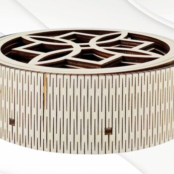 Intra απο ξύλο plywood  Χρώμα wenge 3mm-4mm πάχος - Θήκη σουβέρ με Hot Stand Δίασταση 30x20 cm INTRAFABR-98477333 - Image 9