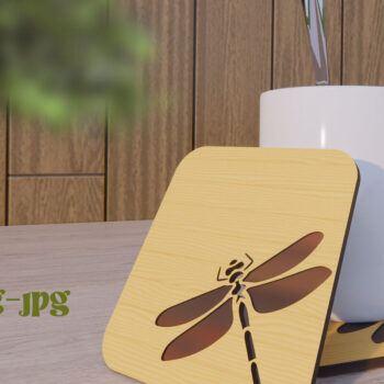 Intra απο ξύλο plywood Χρώμα wenge 3mm-4mm πάχος - Σχεδιασμός σουβέρ Δίασταση 15x15 cm INTRAFABR-29858251 - Image 1