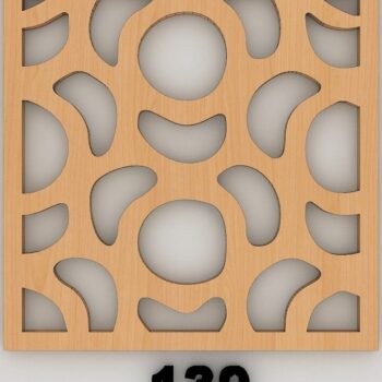 Intra απο ξύλο plywood Χρώμα wenge 3mm-4mm πάχος - Διάνυσμα πρότυπο Trivet Grill Coaster 163 Δίασταση 30x20 cm INTRAFABR-108803727 - Image 3