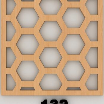 Intra απο ξύλο plywood Χρώμα wenge 3mm-4mm πάχος - Διάνυσμα πρότυπο Trivet Grill Coaster 163 Δίασταση 30x20 cm INTRAFABR-108803727 - Image 5