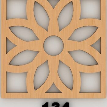 Intra απο ξύλο plywood Χρώμα wenge 3mm-4mm πάχος - Διάνυσμα πρότυπο Trivet Grill Coaster 163 Δίασταση 30x20 cm INTRAFABR-108803727 - Image 7