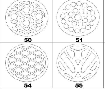 Intra απο ξύλο plywood  Χρώμα wenge 3mm-4mm πάχος - Σετ σουβέρ ψησταριά Trivet πρότυπο διάνυσμα Δίασταση 20x20 cm INTRAFABR-30919320 - Image 2