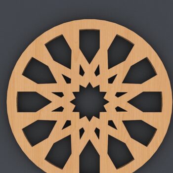 Intra απο ξύλο plywood Χρώμα wenge 3mm-4mm πάχος - Coaster Trivet διανυσματικά αρχεία Δίασταση 30x20 cm INTRAFABR-112860965 - Image 2