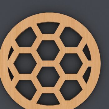 Intra απο ξύλο plywood Χρώμα wenge 3mm-4mm πάχος - Coaster Trivet διανυσματικά αρχεία Δίασταση 30x20 cm INTRAFABR-112860965 - Image 9