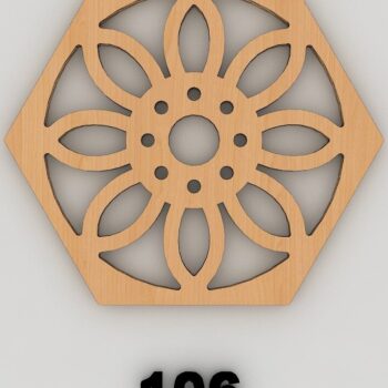 Intra απο ξύλο plywood  Χρώμα wenge 3mm-4mm πάχος - Διάνυσμα Coaster Αρχεία αποκοπής με λέιζερ 157 Δίασταση 30x20 cm INTRAFABR-112861118 - Image 3