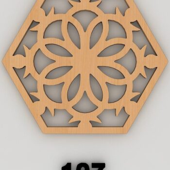 Intra απο ξύλο plywood  Χρώμα wenge 3mm-4mm πάχος - Διάνυσμα Coaster Αρχεία αποκοπής με λέιζερ 157 Δίασταση 30x20 cm INTRAFABR-112861118 - Image 4