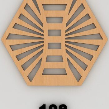 Intra απο ξύλο plywood  Χρώμα wenge 3mm-4mm πάχος - Διάνυσμα Coaster Αρχεία αποκοπής με λέιζερ 157 Δίασταση 30x20 cm INTRAFABR-112861118 - Image 5