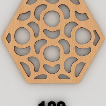 Intra απο ξύλο plywood  Χρώμα wenge 3mm-4mm πάχος - Διάνυσμα Coaster Αρχεία αποκοπής με λέιζερ 157 Δίασταση 30x20 cm INTRAFABR-112861118 - Image 6