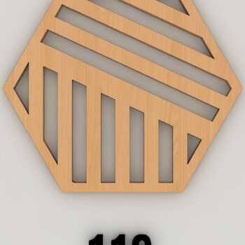 Intra απο ξύλο plywood  Χρώμα wenge 3mm-4mm πάχος - Διάνυσμα Coaster Αρχεία αποκοπής με λέιζερ 157 Δίασταση 30x20 cm INTRAFABR-112861118 - Image 7