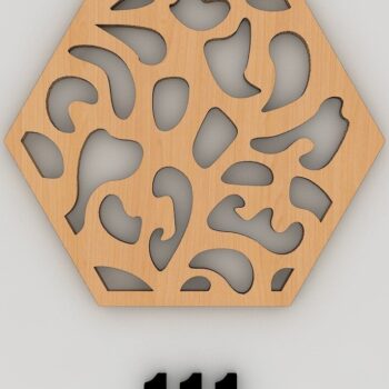 Intra απο ξύλο plywood  Χρώμα wenge 3mm-4mm πάχος - Διάνυσμα Coaster Αρχεία αποκοπής με λέιζερ 157 Δίασταση 30x20 cm INTRAFABR-112861118 - Image 8