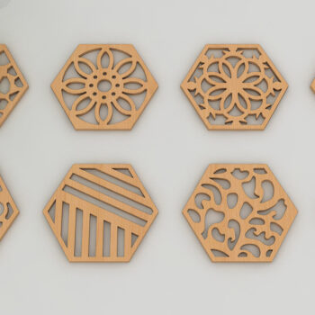 Intra απο ξύλο plywood  Χρώμα wenge 3mm-4mm πάχος - Διάνυσμα Coaster Αρχεία αποκοπής με λέιζερ 157 Δίασταση 30x20 cm INTRAFABR-112861118 - Image 10